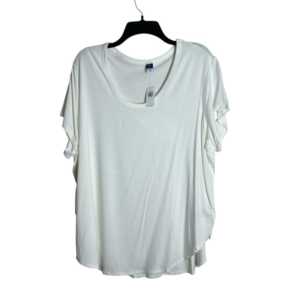 Old Navy XL Luxe Tunic Top T-shirt White Women's NWT New